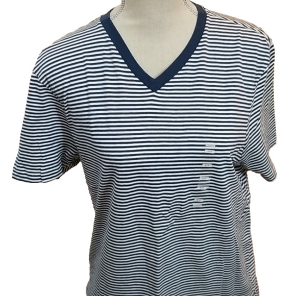 3/$25 V Neck Stripe Tees - Picture 2 of 5
